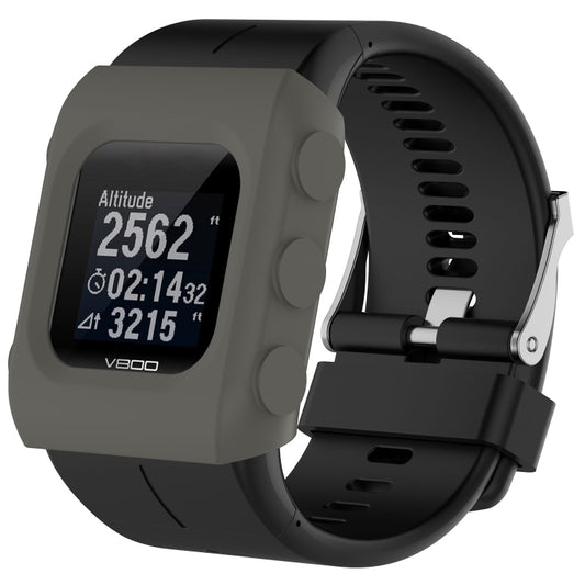 Solid Color Silicone Watch Protective Case for POLAR V800(Grey) -  by buy2fix | Online Shopping UK | buy2fix