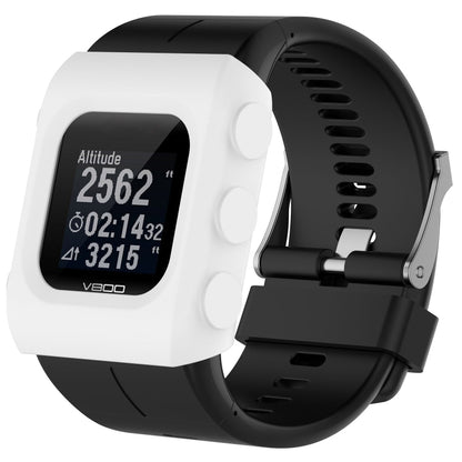 Solid Color Silicone Watch Protective Case for POLAR V800(White) -  by buy2fix | Online Shopping UK | buy2fix