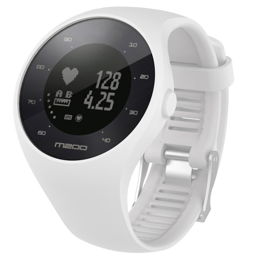 Silicone Sport Watch Band for POLAR M200(White) -  by buy2fix | Online Shopping UK | buy2fix