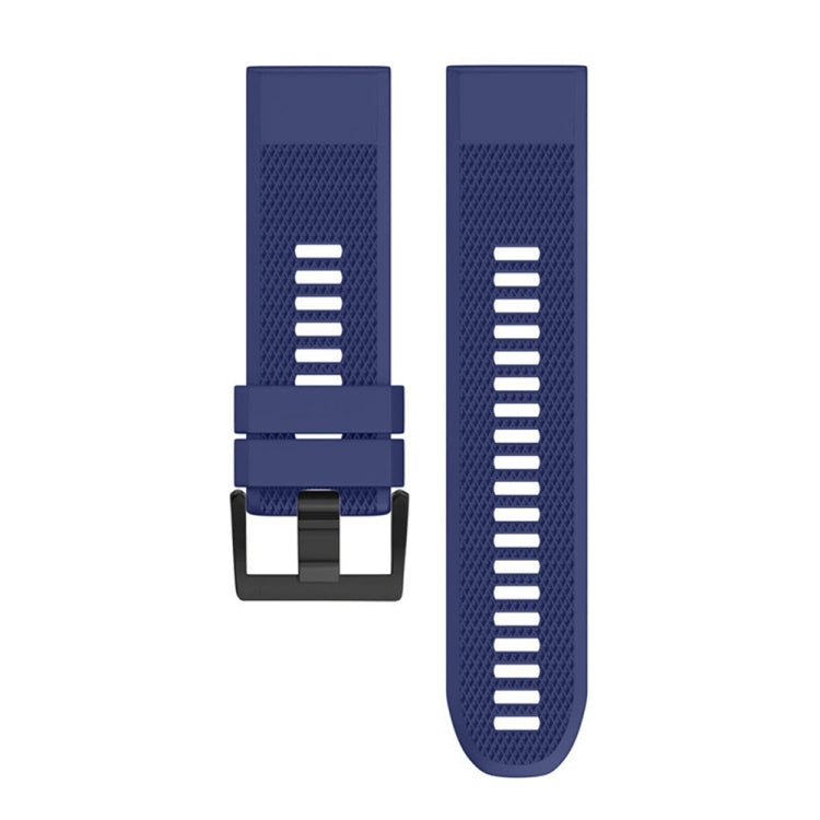 Quick Removable Silicone Watch Band for Fenix 5 22mm(Dark Blue) - Watch Bands by buy2fix | Online Shopping UK | buy2fix