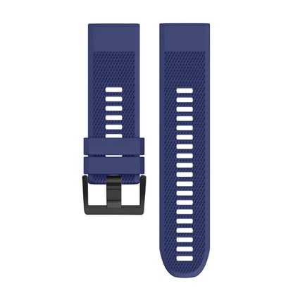 Quick Removable Silicone Watch Band for Fenix 5 22mm(Dark Blue) - Watch Bands by buy2fix | Online Shopping UK | buy2fix