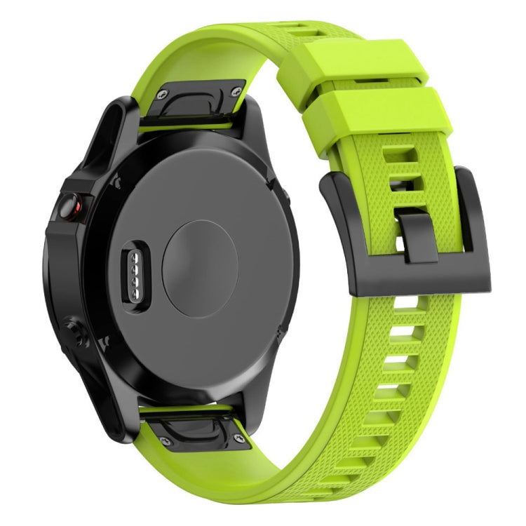 Quick Removable Silicone Watch Band for Fenix 5 22mm(Green) - Watch Bands by buy2fix | Online Shopping UK | buy2fix