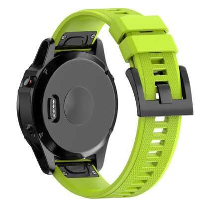 Quick Removable Silicone Watch Band for Fenix 5 22mm(Green) - Watch Bands by buy2fix | Online Shopping UK | buy2fix