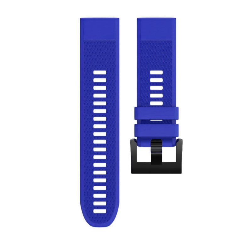 Quick Removable Silicone Watch Band for Fenix 5 22mm(Blue) - Watch Bands by buy2fix | Online Shopping UK | buy2fix