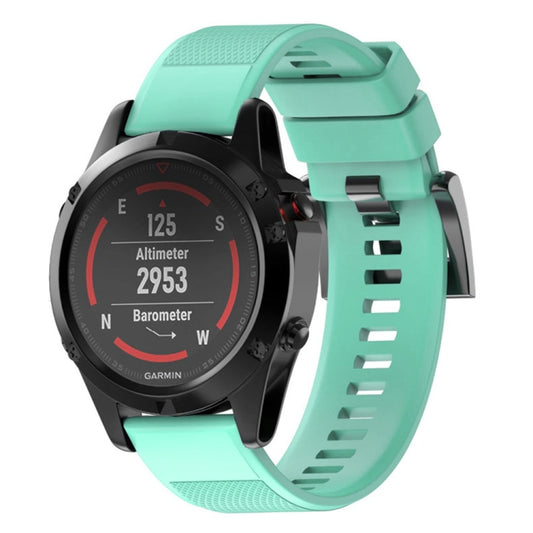 Quick Removable Silicone Watch Band for Fenix 5 22mm(Mint Green) - Watch Bands by buy2fix | Online Shopping UK | buy2fix
