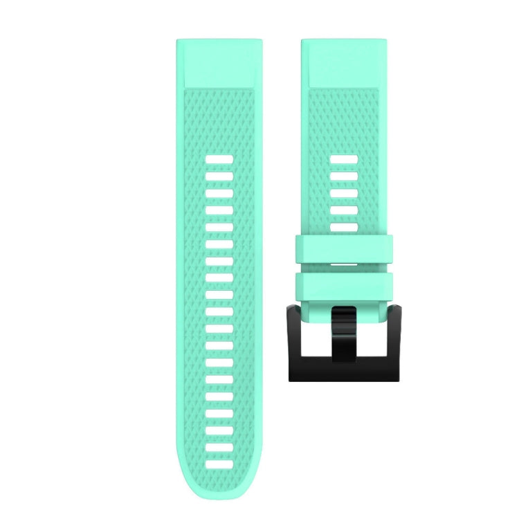 Quick Removable Silicone Watch Band for Fenix 5 22mm(Mint Green) - Watch Bands by buy2fix | Online Shopping UK | buy2fix