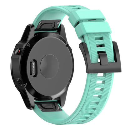 Quick Removable Silicone Watch Band for Fenix 5 22mm(Mint Green) - Watch Bands by buy2fix | Online Shopping UK | buy2fix