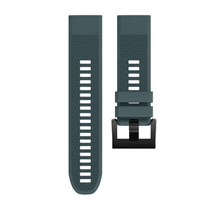 Quick Removable Silicone Watch Band for Fenix 5 22mm(Navy Blue) - Watch Bands by buy2fix | Online Shopping UK | buy2fix