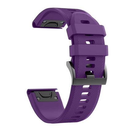 Quick Removable Silicone Watch Band for Fenix 5 22mm(Purple) - Watch Bands by buy2fix | Online Shopping UK | buy2fix