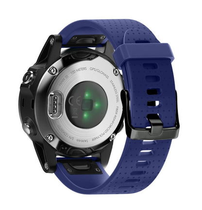 Quick Removable Silicone Watch Band for Fenix 5S 20mm(Dark Blue) - Watch Bands by buy2fix | Online Shopping UK | buy2fix