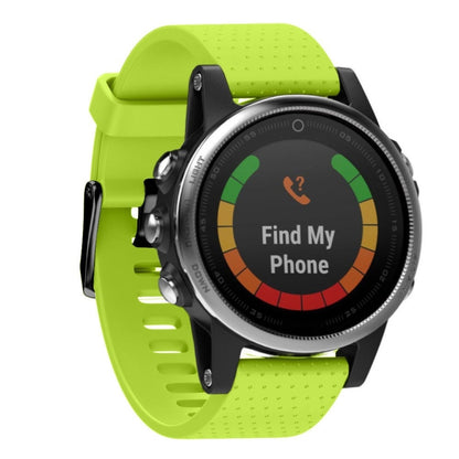 Quick Removable Silicone Watch Band for Fenix 5S 20mm(Green) - Watch Bands by buy2fix | Online Shopping UK | buy2fix