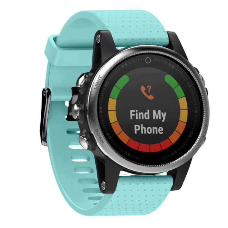 Quick Removable Silicone Watch Band for Fenix 5S 20mm(Mint Green) - Watch Bands by buy2fix | Online Shopping UK | buy2fix