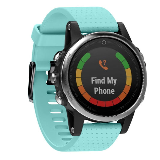Quick Removable Silicone Watch Band for Fenix 5S 20mm(Mint Green) - Watch Bands by buy2fix | Online Shopping UK | buy2fix
