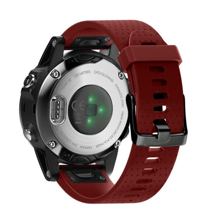 Quick Removable Silicone Watch Band for Fenix 5S 20mm(Red) - Watch Bands by buy2fix | Online Shopping UK | buy2fix
