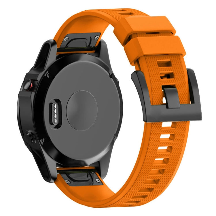 Quick Removable Silicone Watch Band for Fenix 5X 26mm(Orange) - Watch Bands by buy2fix | Online Shopping UK | buy2fix