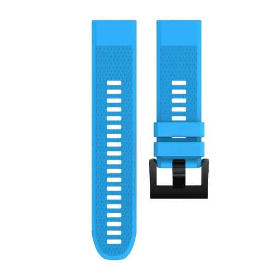 Quick Removable Silicone Watch Band for Fenix 5X 26mm(Sky Blue) - Watch Bands by buy2fix | Online Shopping UK | buy2fix