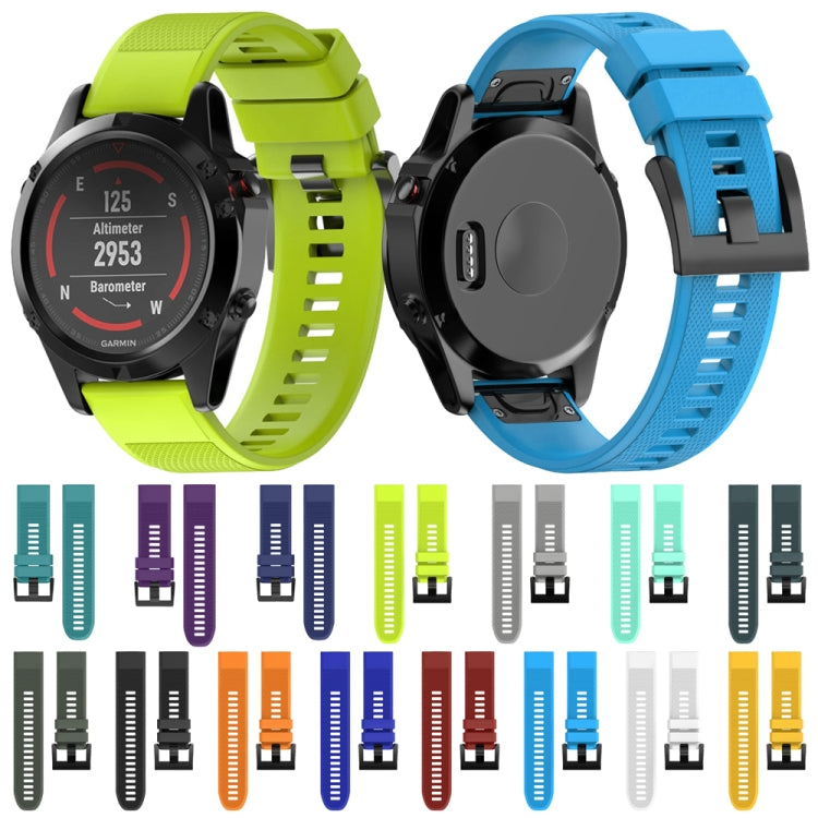 Quick Removable Silicone Watch Band for Fenix 5X 26mm(Orange) - Watch Bands by buy2fix | Online Shopping UK | buy2fix