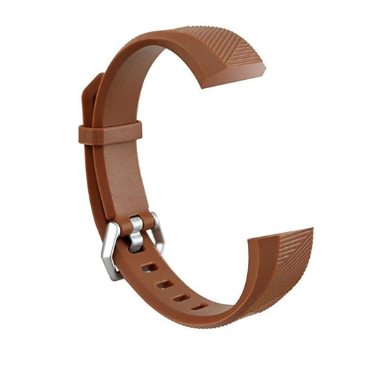 Children Silicone Twilled Watch Band for FITBIT ACE(Coffee) - Watch Bands by buy2fix | Online Shopping UK | buy2fix
