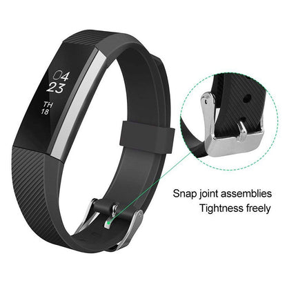 Children Silicone Twilled Watch Band for FITBIT ACE(Navy Blue) - Watch Bands by buy2fix | Online Shopping UK | buy2fix
