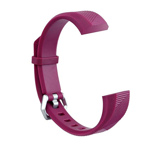 Children Silicone Twilled Watch Band for FITBIT ACE(Purplish Red) - Watch Bands by buy2fix | Online Shopping UK | buy2fix