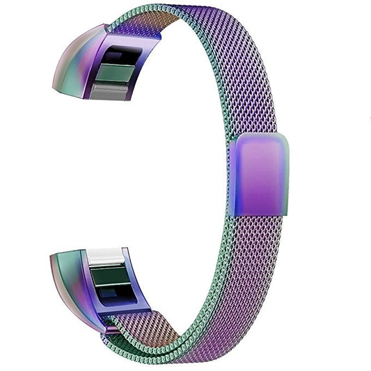 Stainless Steel Magnet Watch Band for FITBIT Alta,Size:Small,130-170mm(Iridescent) - Watch Bands by buy2fix | Online Shopping UK | buy2fix