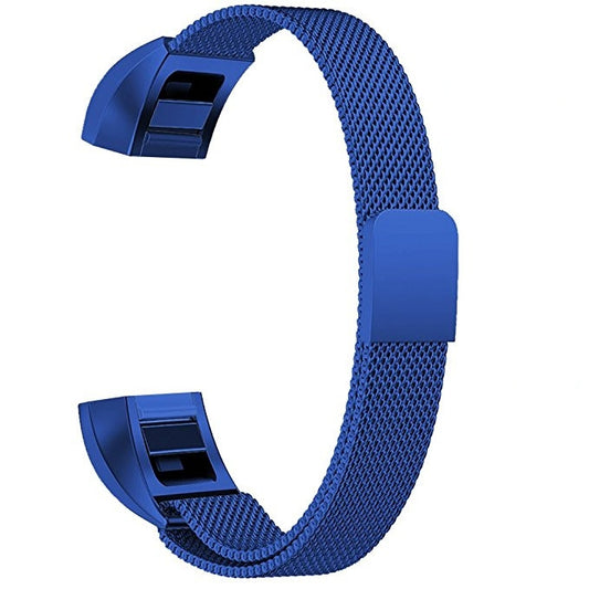 Stainless Steel Magnet Watch Band for FITBIT Alta,Size:Small,130-170mm(Blue) - Watch Bands by buy2fix | Online Shopping UK | buy2fix