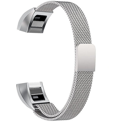 Stainless Steel Magnet Watch Band for FITBIT Alta,Size: Large, 170-236mm(Silver) - Watch Bands by buy2fix | Online Shopping UK | buy2fix