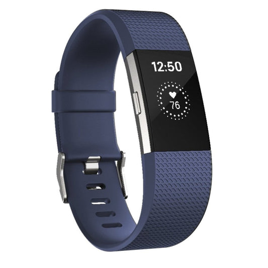 Square Pattern Adjustable Sport Watch Band for FITBIT Charge 2, Size: L, 12.5x8.5cm(Aqua Blue) - Watch Bands by buy2fix | Online Shopping UK | buy2fix