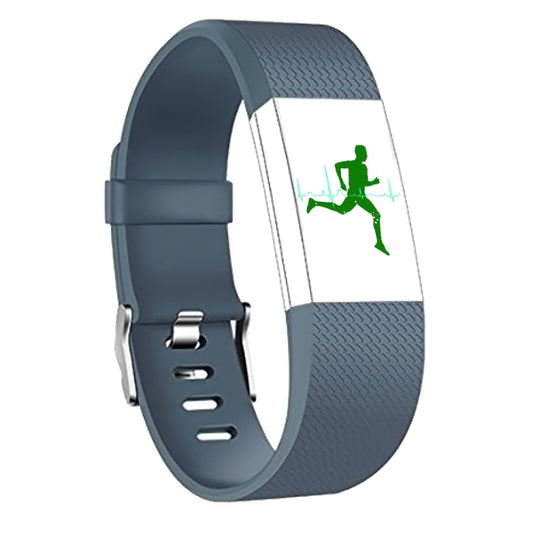 Square Pattern Adjustable Sport Watch Band for FITBIT Charge 2, Size: L, 12.5x8.5cm(Navy Blue) - Watch Bands by buy2fix | Online Shopping UK | buy2fix