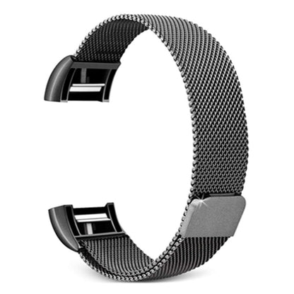 Smart Watch Stainless Steel Watch Band for FITBIT Charge 2, Size: L(Black) - Watch Bands by buy2fix | Online Shopping UK | buy2fix