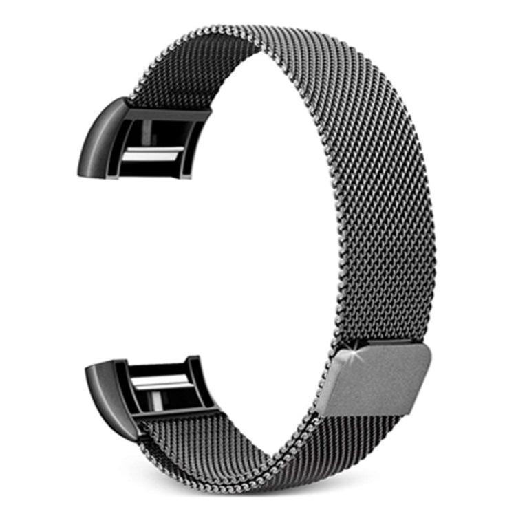 Smart Watch Stainless Steel Watch Band for FITBIT Charge 2, Size: L(Black) - Watch Bands by buy2fix | Online Shopping UK | buy2fix