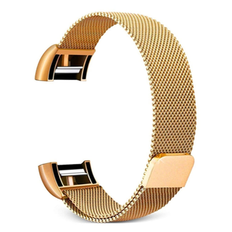 Smart Watch Stainless Steel Watch Band for FITBIT Charge 2, Size: L(Gold) - Watch Bands by buy2fix | Online Shopping UK | buy2fix