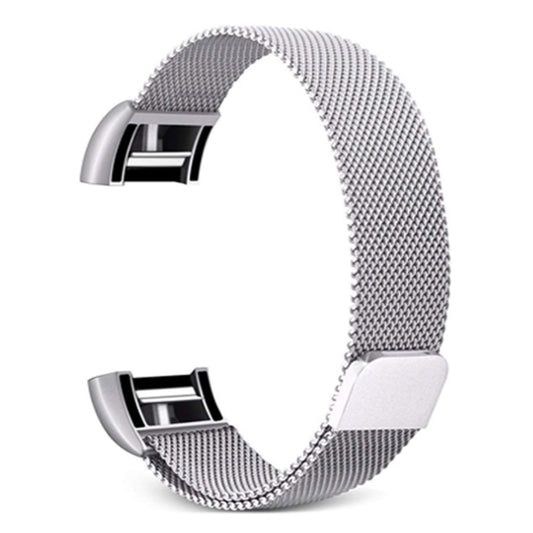 Smart Watch Stainless Steel Watch Band for FITBIT Charge 2, Size: L(Silver) - Watch Bands by buy2fix | Online Shopping UK | buy2fix