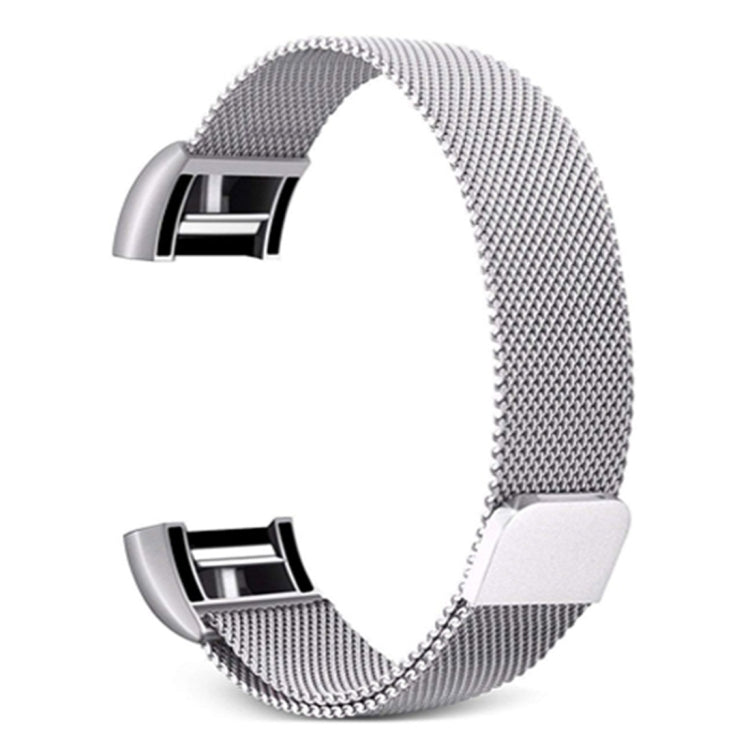 Smart Watch Stainless Steel Watch Band for FITBIT Charge 2, Size: L(Silver) - Watch Bands by buy2fix | Online Shopping UK | buy2fix