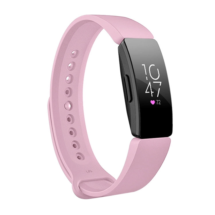 Smart Watch Snap Fastener Watch Band for Fitbit Inspire HR(Pink) - Watch Bands by buy2fix | Online Shopping UK | buy2fix
