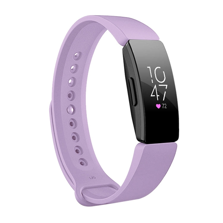 Smart Watch Snap Fastener Watch Band for Fitbit Inspire HR(Light Purple) - Watch Bands by buy2fix | Online Shopping UK | buy2fix
