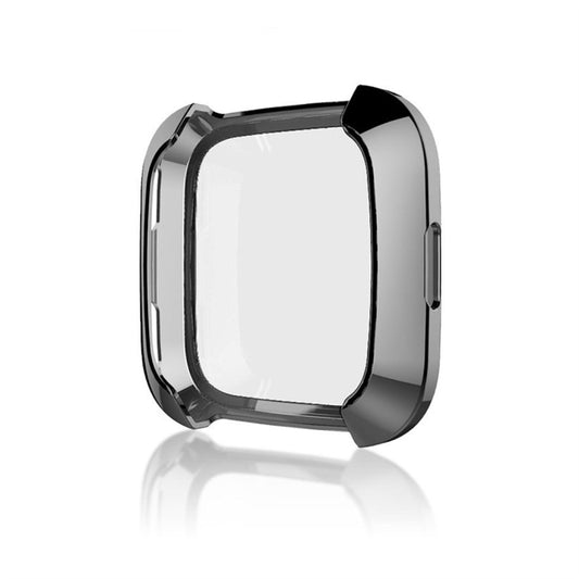 Smart Watch Soft TPU Protective Case for Fitbit Versa(Black) - Watch Cases by buy2fix | Online Shopping UK | buy2fix