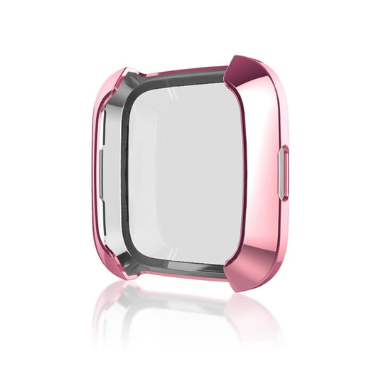 Smart Watch Soft TPU Protective Case for Fitbit Versa(Pink) - Watch Cases by buy2fix | Online Shopping UK | buy2fix