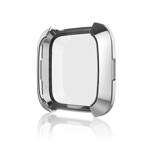 Smart Watch Soft TPU Protective Case for Fitbit Versa(Silver) - Watch Cases by buy2fix | Online Shopping UK | buy2fix