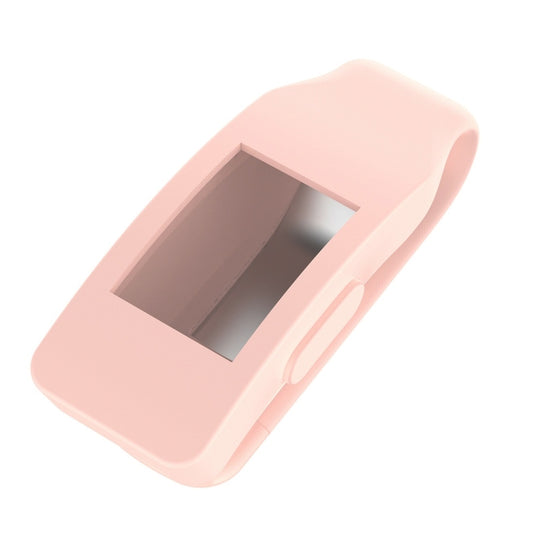 Smart Watch Silicone Clip Button Protective Case for Fitbit Inspire / Inspire HR / Ace 2(Pink) - Watch Cases by buy2fix | Online Shopping UK | buy2fix