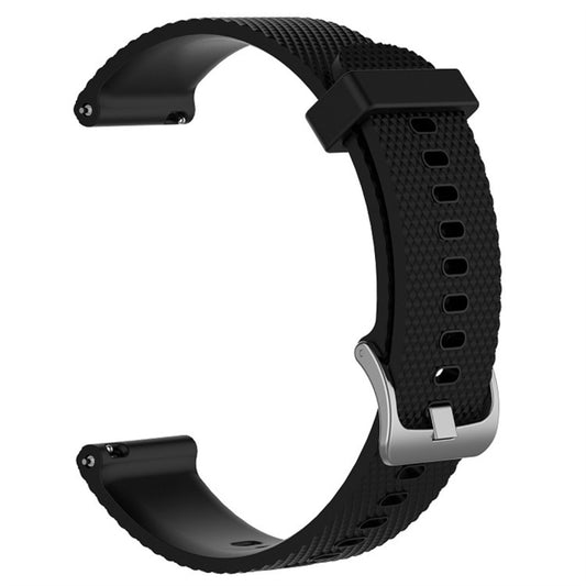 Smart Watch Silicone Watch Band for POLAR Vantage M 22cm(Black) -  by buy2fix | Online Shopping UK | buy2fix