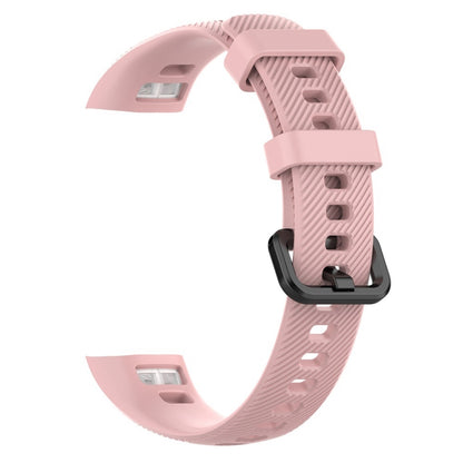 Smart Watch Silicone Watch Band for Huawei Honor Band 4 / Band 5(Pink) by buy2fix