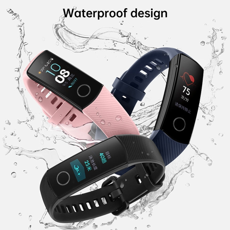 Smart Watch Silicone Watch Band for Huawei Honor Band 4 / Band 5(Pink) by buy2fix