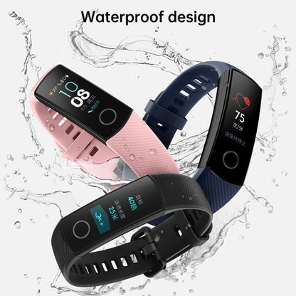 Smart Watch Silicone Watch Band for Huawei Honor Band 4 / Band 5(Pink) by buy2fix