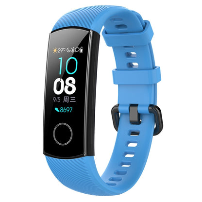 Smart Watch Silicone Watch Band for Huawei Honor Band 4 / Band 5(Sky Blue) by buy2fix