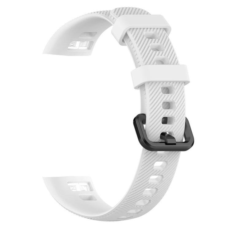 Smart Watch Silicone Watch Band for Huawei Honor Band 4 / Band 5(White) by buy2fix