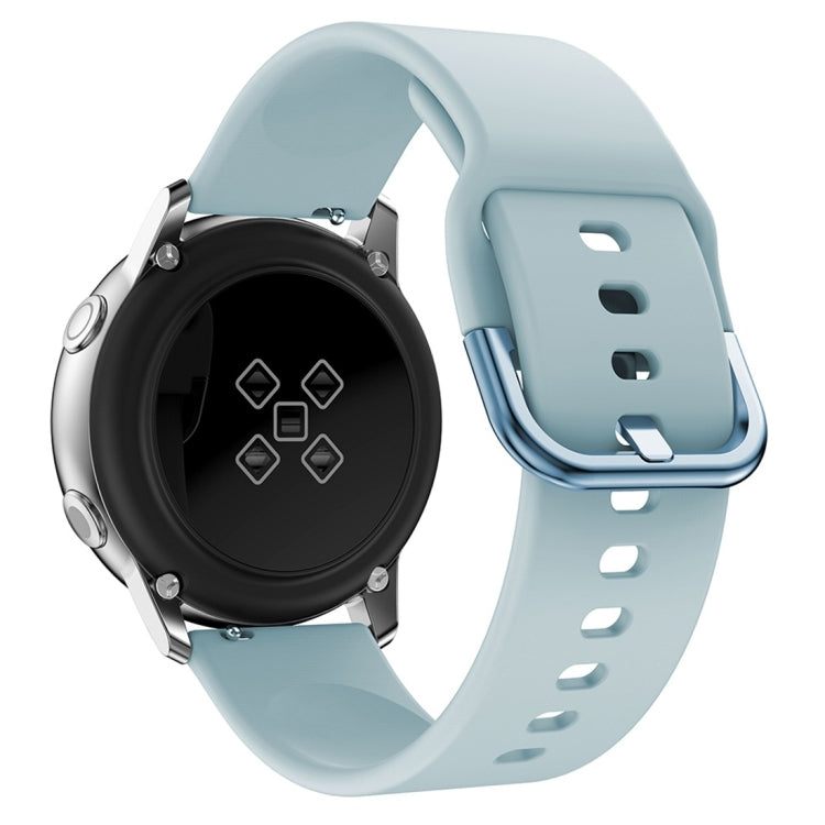 Smart Watch Electroplated Buckle Watch Band for Galaxy Watch Active(Baby Blue) - Watch Bands by buy2fix | Online Shopping UK | buy2fix