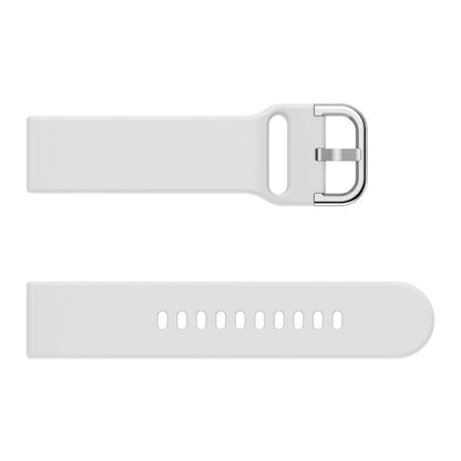Smart Watch Electroplated Buckle Watch Band for Galaxy Watch Active(White) - Watch Bands by buy2fix | Online Shopping UK | buy2fix