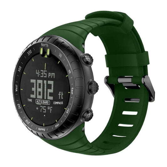 Smart Watch Silicone Watch Band for Suunto Core(Army Green) -  by buy2fix | Online Shopping UK | buy2fix
