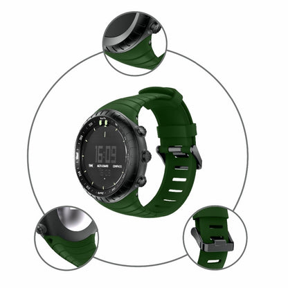 Smart Watch Silicone Watch Band for Suunto Core(Army Green) -  by buy2fix | Online Shopping UK | buy2fix